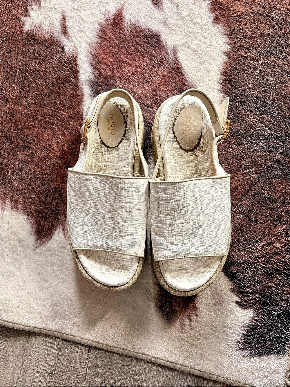 Gucci Platform Slingback Sandals Platform Slide Sandals Size 9